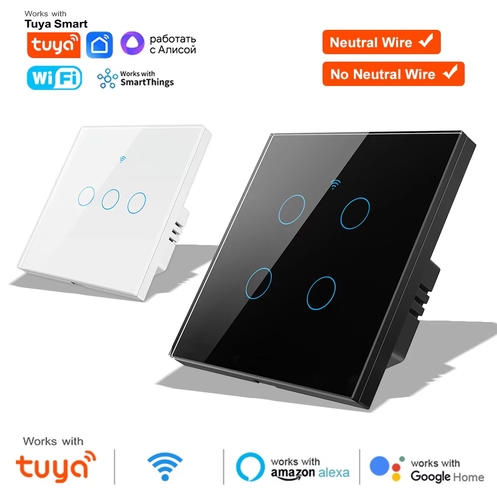 Smart Relay Tuya - مفتاح إضاءة ذكي يعمل باللمس بتقنية