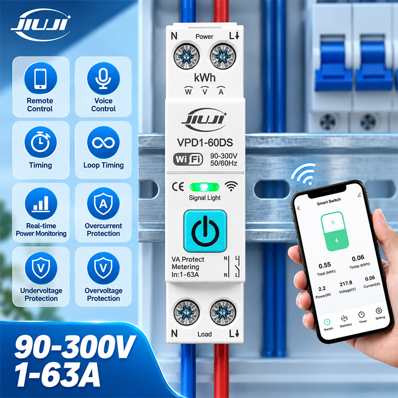 Smart Relay Tuya - مفتاح واي فاي ذكي للتركيب على